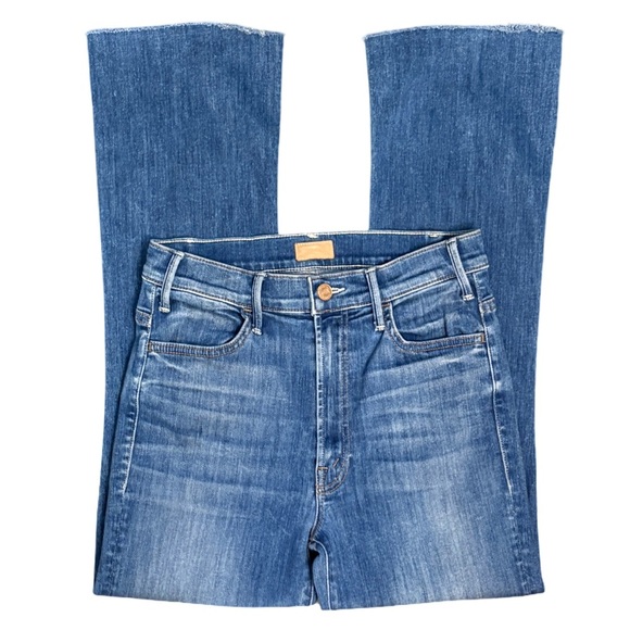 MOTHER The Hustler Ankle Fray Denim Jeans in Sweeter the Juice Blue Wash Size 27 - Picture 4 of 13